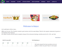 Tablet Screenshot of mayurthali.com
